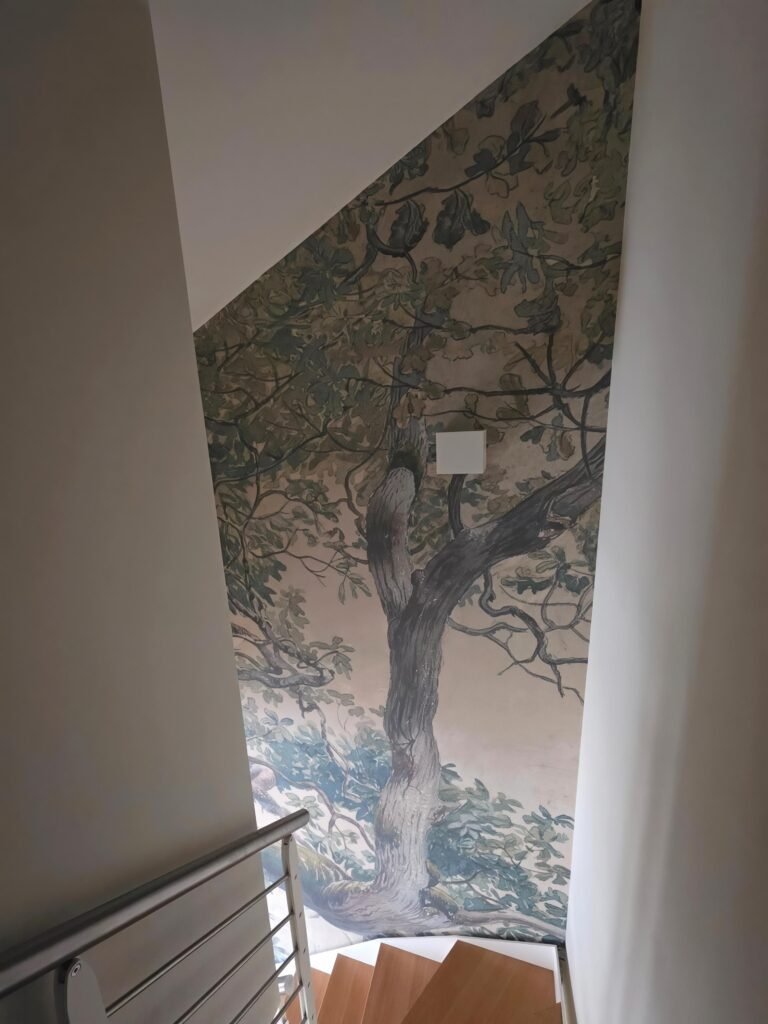 stampa su misura carta da parati alberi
